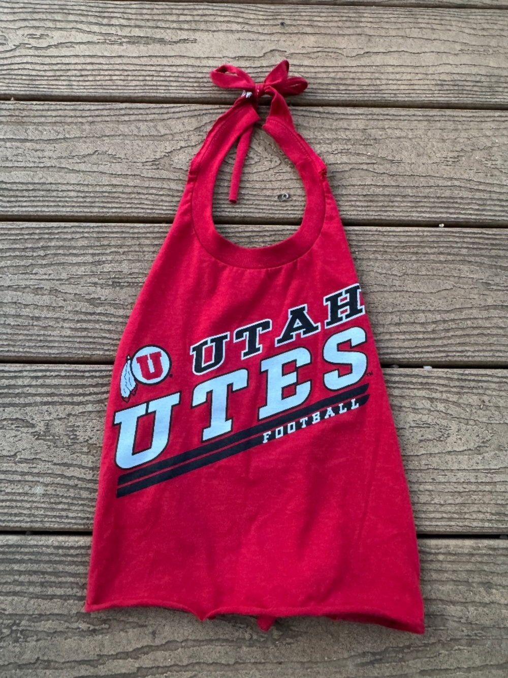 Utah Utes vintage reworked red halter top xsmall